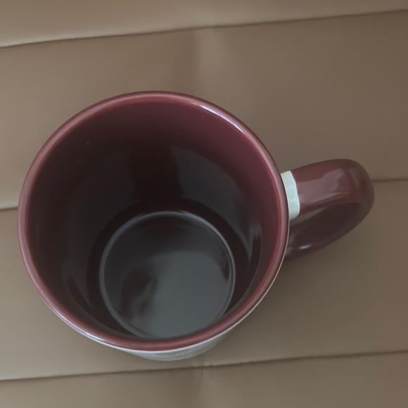 White and Brown Ceramic Mug with Text wine humor - Picture 3 of 3